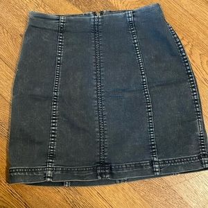 Free people dark navy skirt